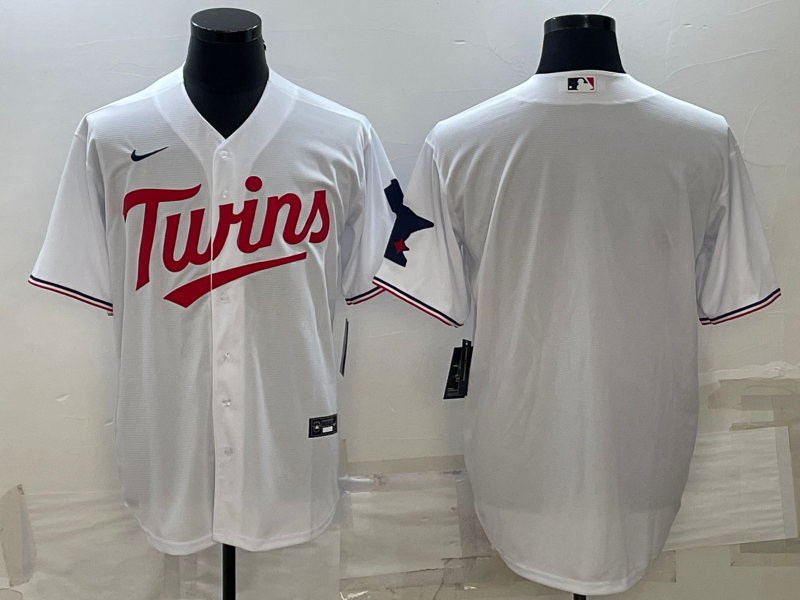 Men's Minnesota Twins White Home Team Blank Jersey
